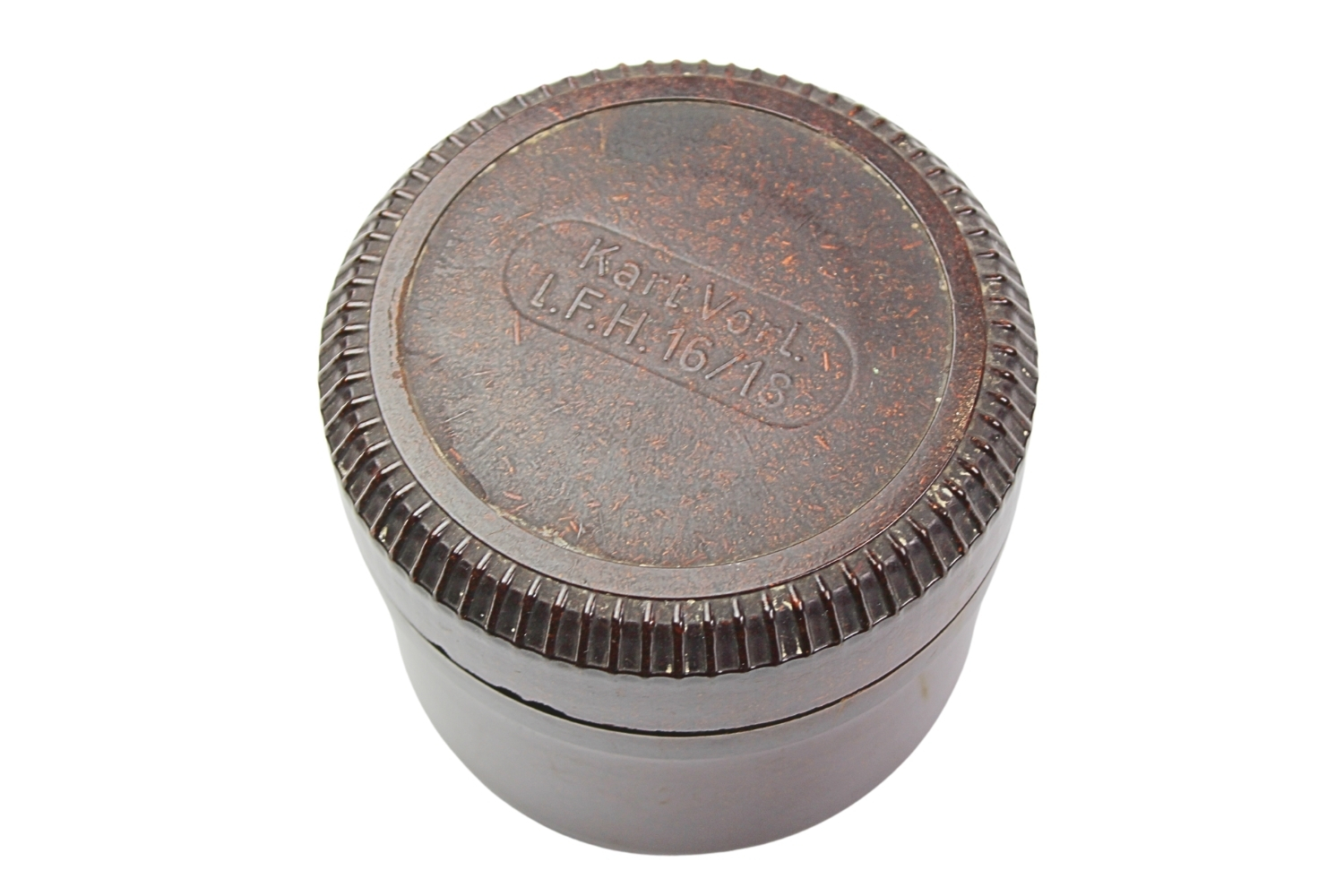 POJEMNIK BAKELITOWY WEHRMACHT Kart. Vorl. l.F.H. 16 18