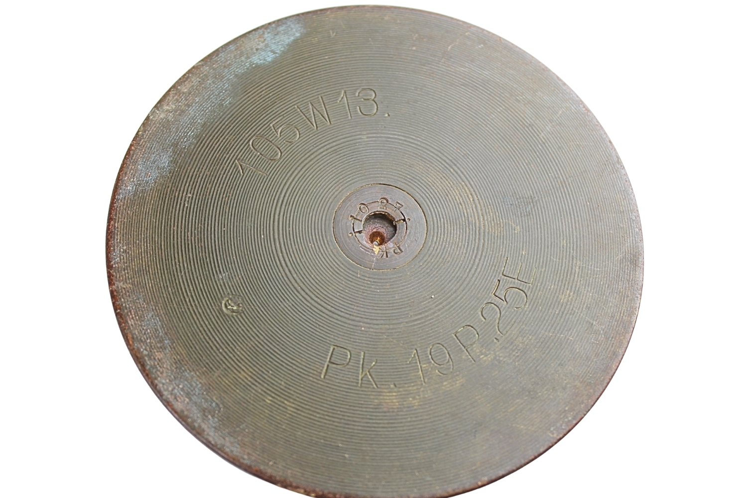 II RP ŁUSKA Z POCISKIEM armata 105mm SCHNEIDER wz.1913 Skorupa Dekoracyjna