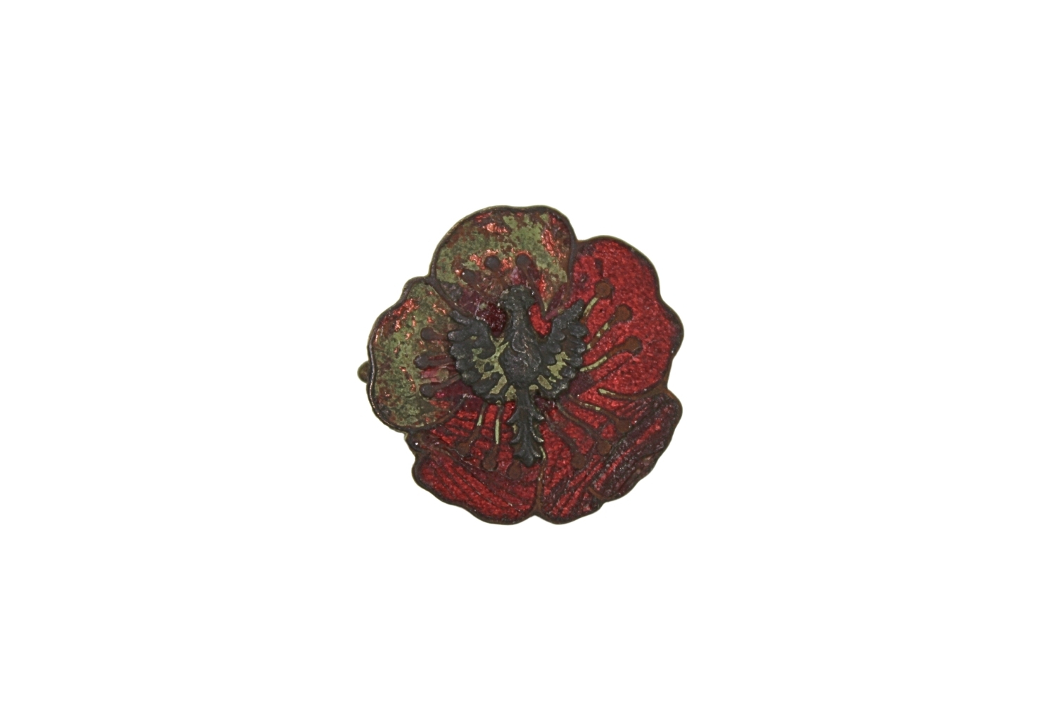 Odznaka/ broszka patriotyczna z orzełkiem- ciekawa