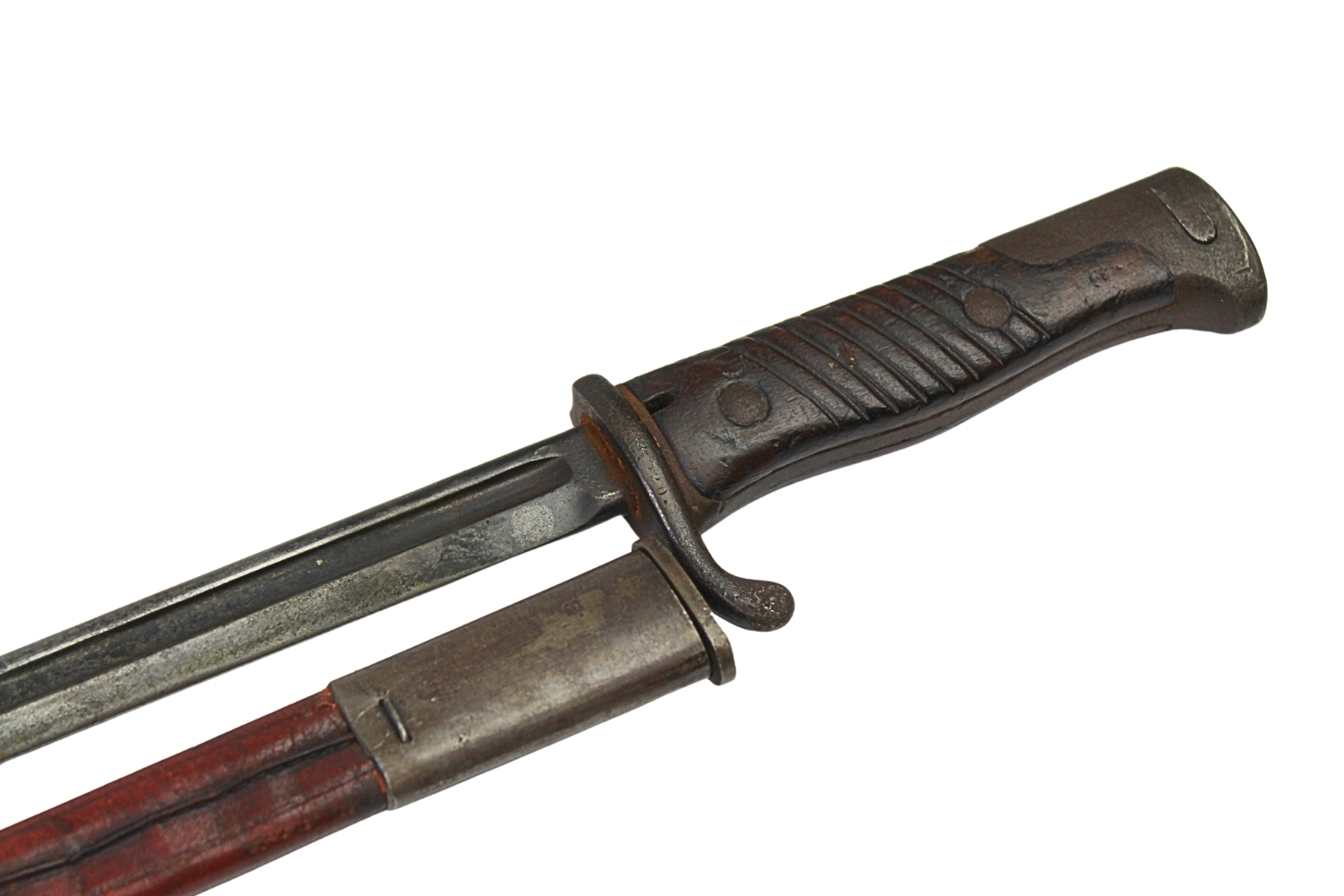 Bagnet pruski S98 – Ość- sygnowany, skórzana pochwa