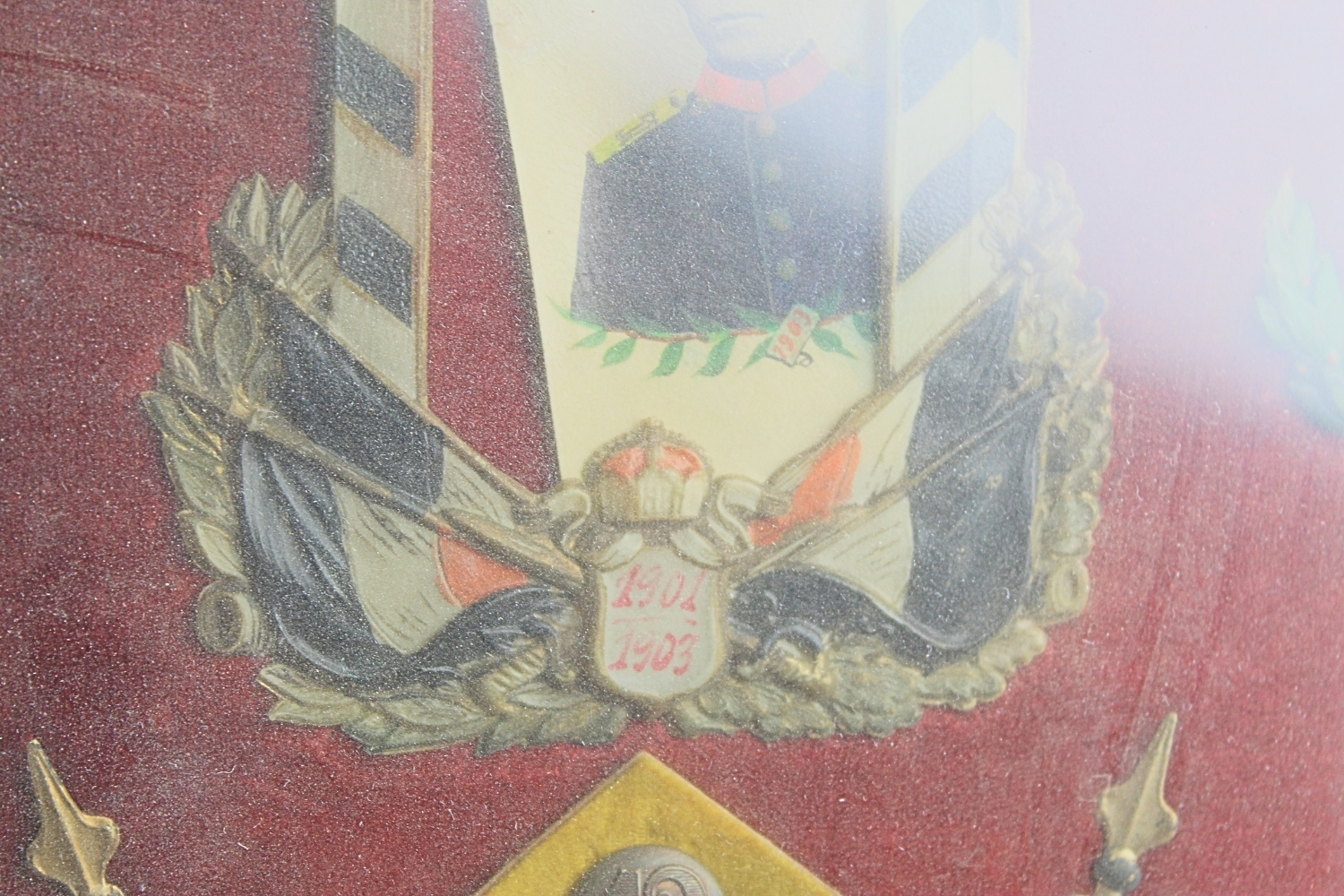 NIEMCY PAMIĄTKOWA RAMKA Z PRUSKIEJ SŁUŻBY WOJSKOWEJ