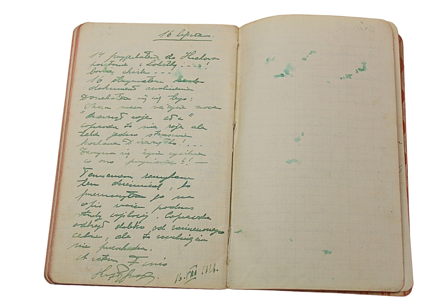 II RP Pamiętnik podporucznik rez. Kazimierzu Halińskim 21pap 5pac