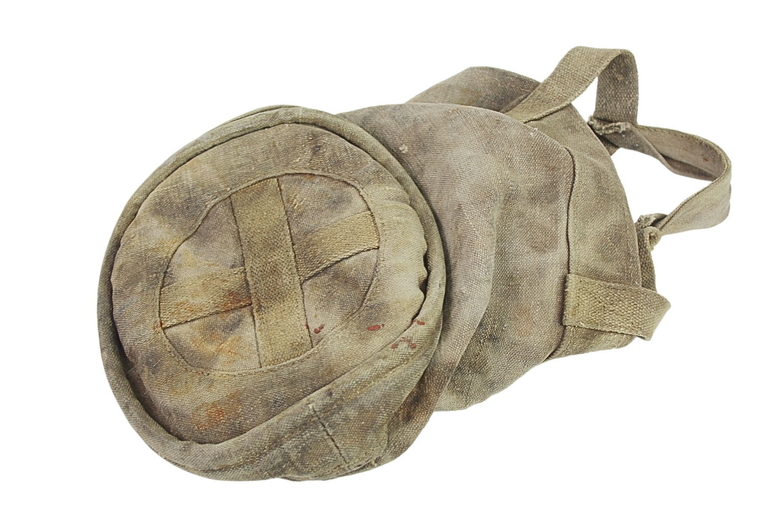 II RP Brezentowe wiadro do pojenia koni Kawaleria