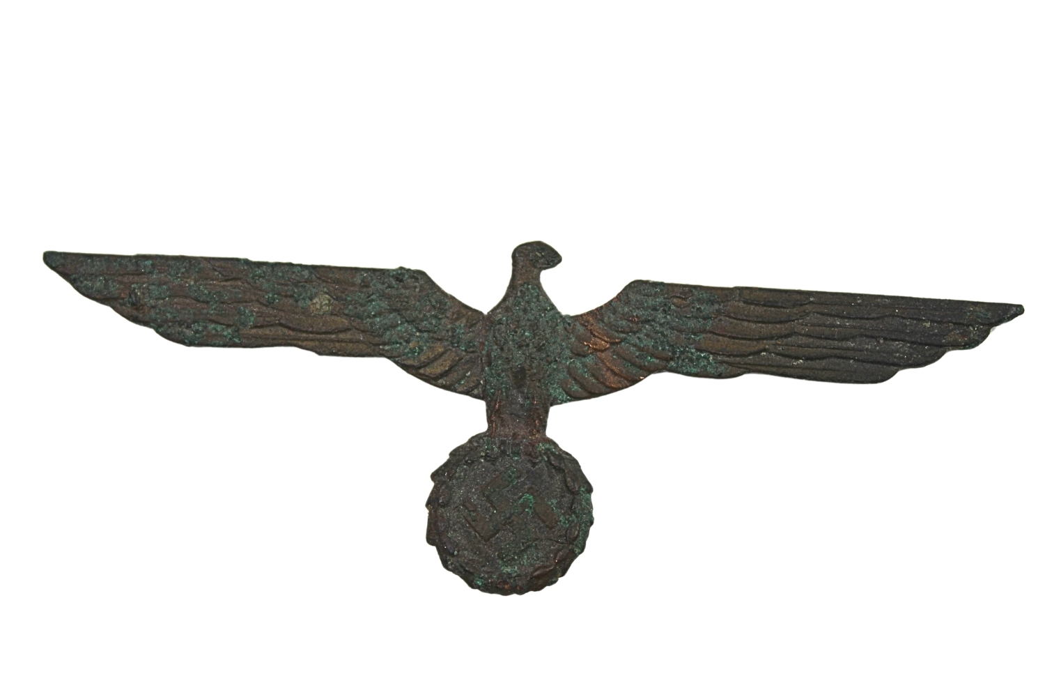 Zestaw Kriegsmarine Orzeł, taśma z czapki, pocztówka Schleswig Holstein