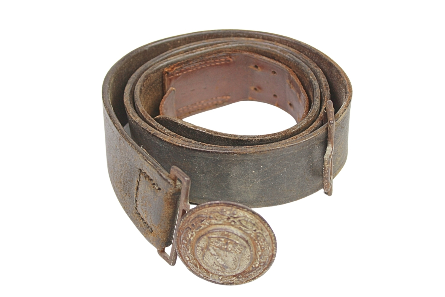 Niemiecki pas oficerski z klamrą landową Nadrenii