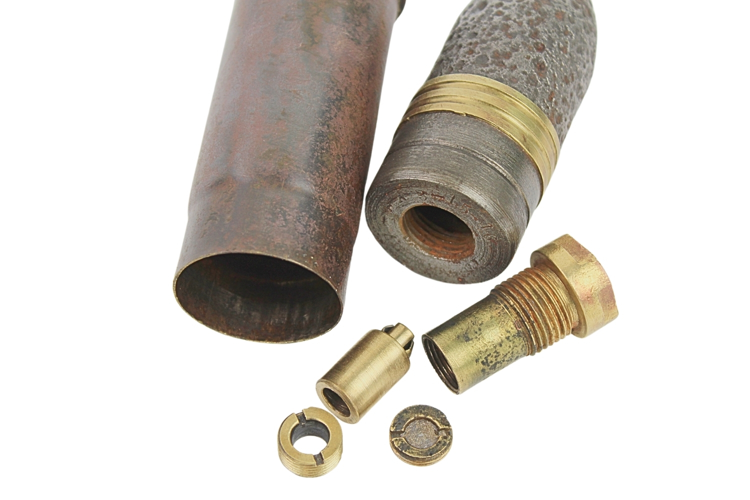 Nabój carski do działka morskiego 37mm 1916 skorupa dekoracyjna