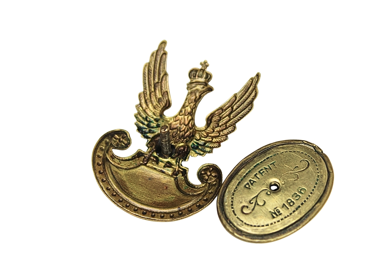 II RP ORZEŁ WZ. 19 Z OWALNYM GUZEM/ NAKRĘTKĄ ZOCH