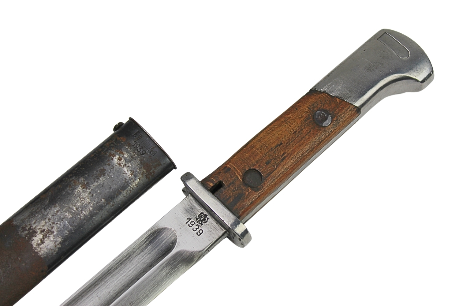 II RP Bagnet wz.29 F.B. Radom 1939 „Mobilizacyjny” niemiecki