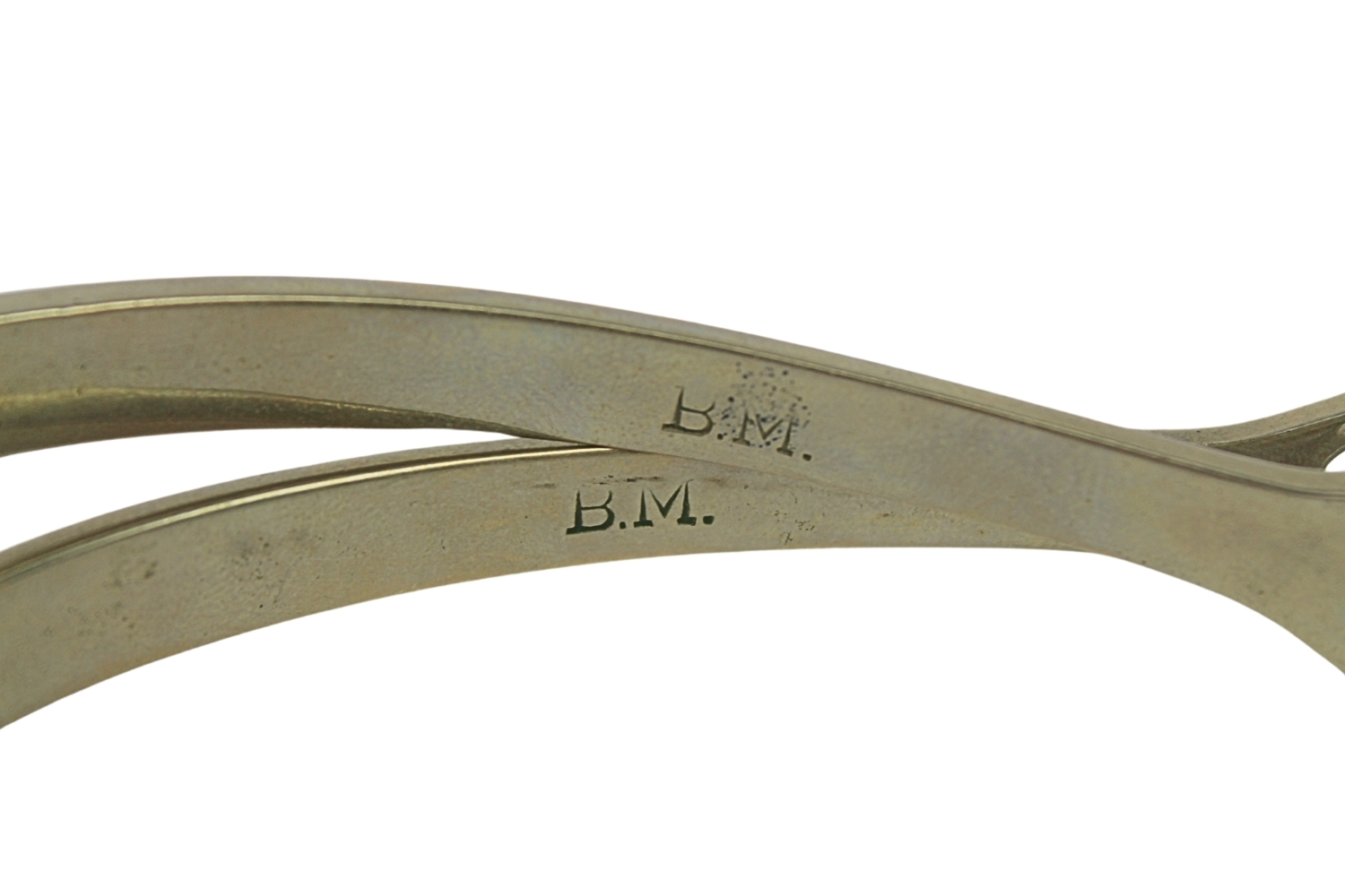 II RP Ostrogi oficerskie biały metal