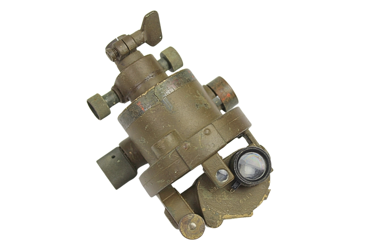 II RP Kątomierz busola wz.30 PZO Warszawa z pokrowcem UNIAKT 