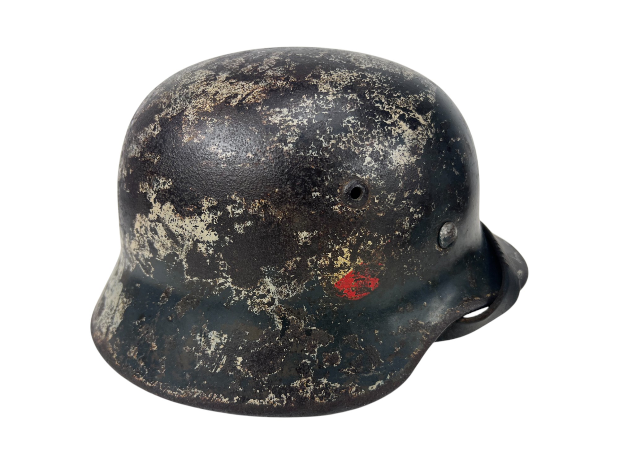 Hełm niemiecki m35 Luftwaffe kamuflaż zimowy