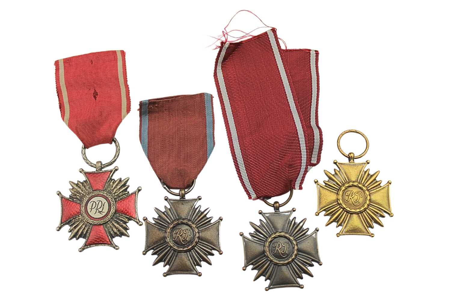 PRL Zestaw 4 x Krzyż zasługi