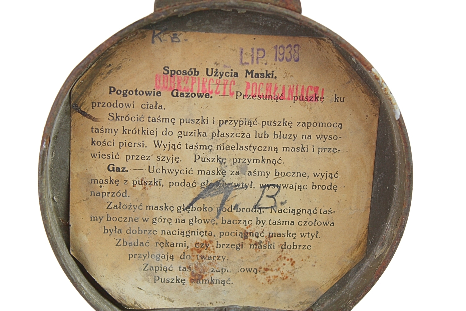 II RP PUSZKA NA MASKĘ R.S.C.