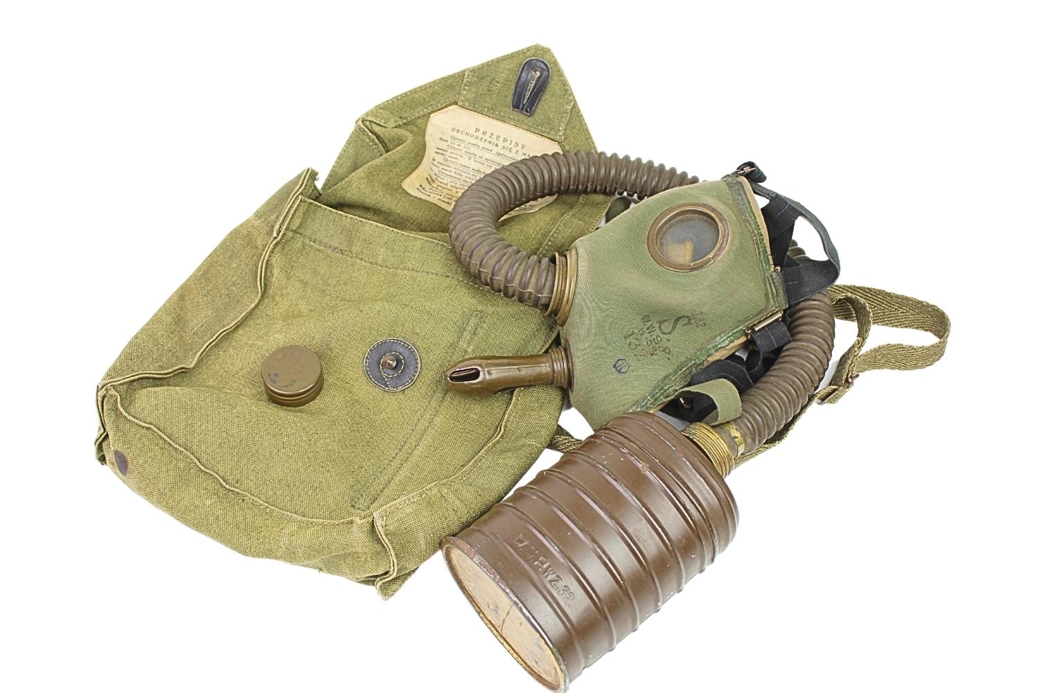 II RP Maska wz.32 z Torbą Sanok 1934