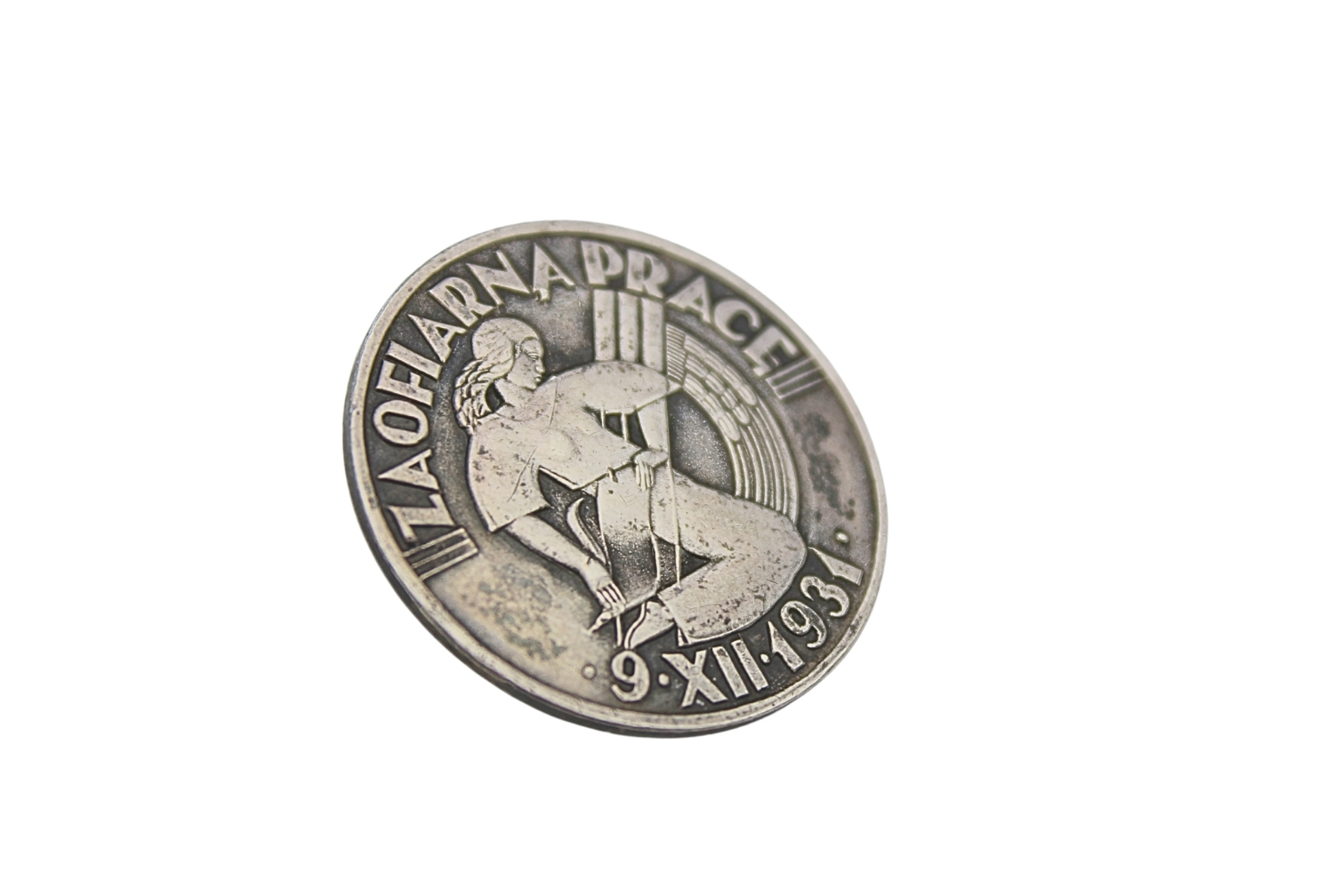 II RP Odznaka Za ofiarną pracę 1931 srebro