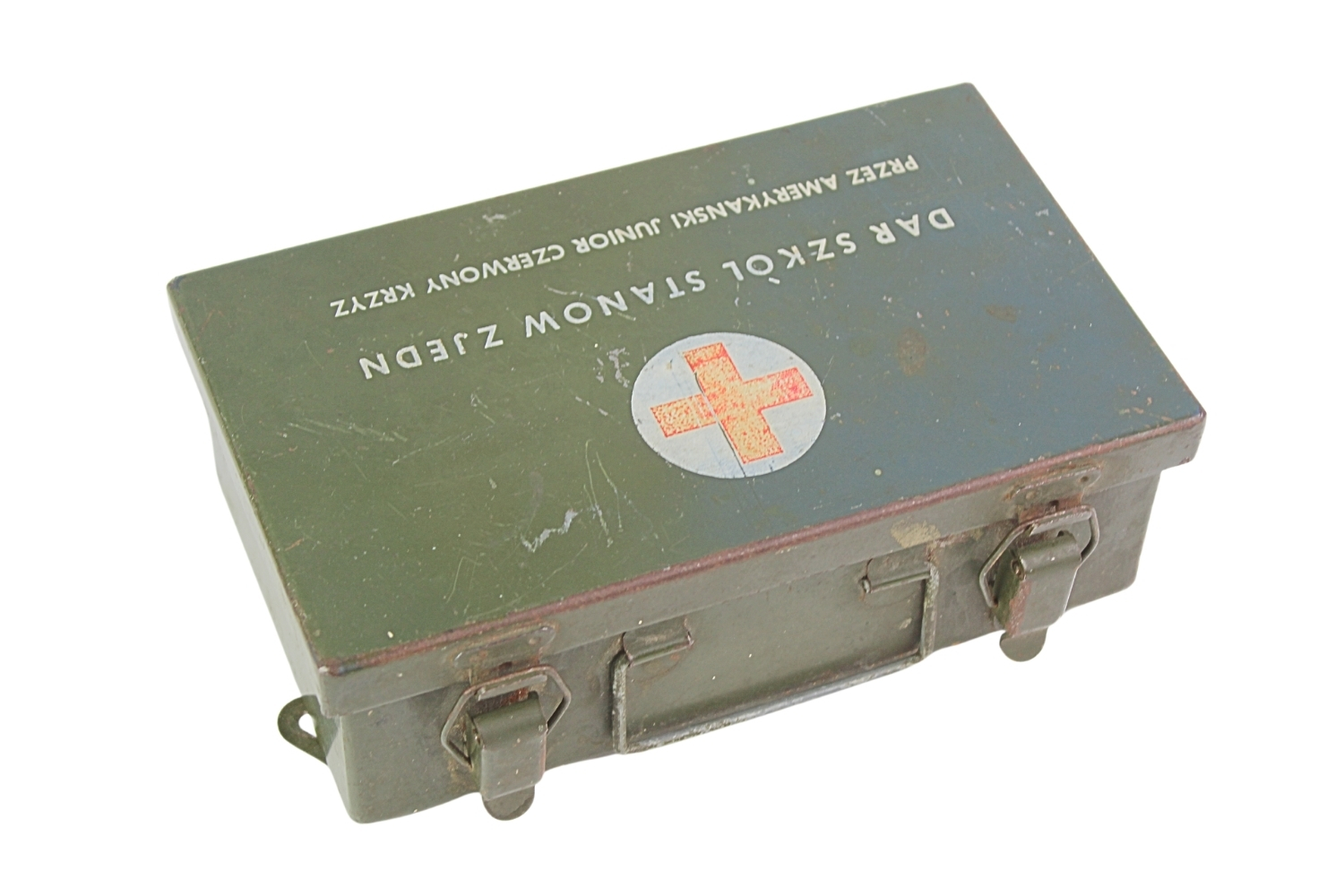 II RP Apteczka Dar Szkół Stanów Zjedn. Amerykański Junior Czerwony Krzyż