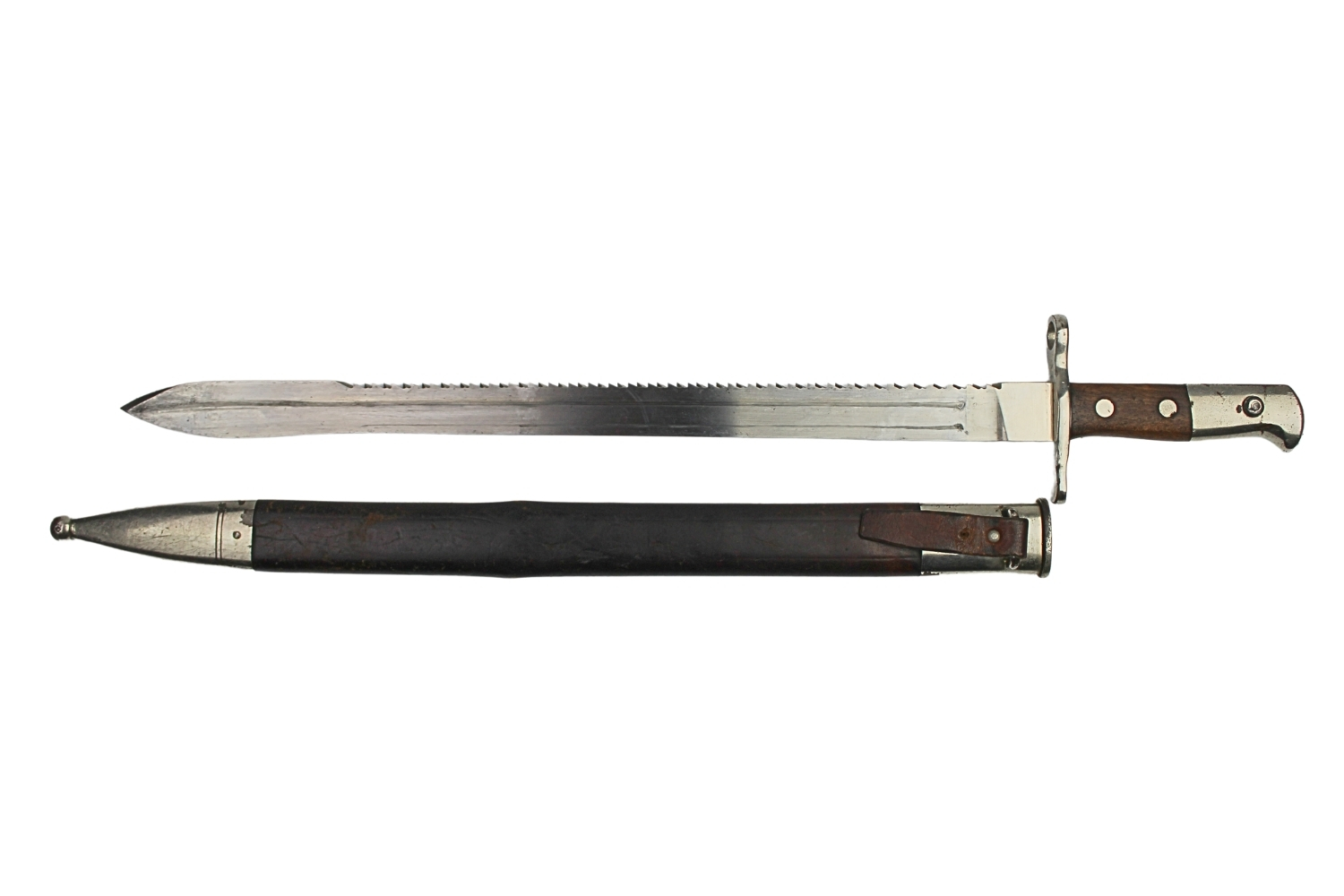 Bagnet Szwajcarski wz.1914 z piłą Waffenfabrik Neuhausen 