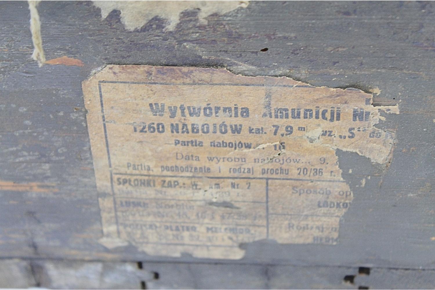 II RP Skrzynka na 1260szt. Amunicji 7,92mm „S”