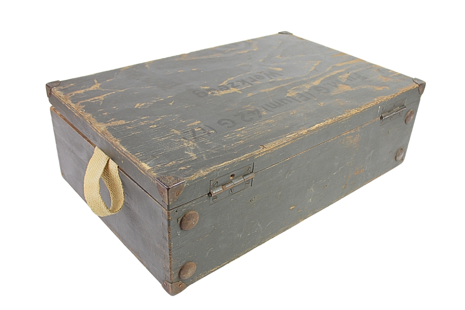 Skrzynia narzędziowa lotniczego karabinu maszynowego MG 42 Rzadkość 