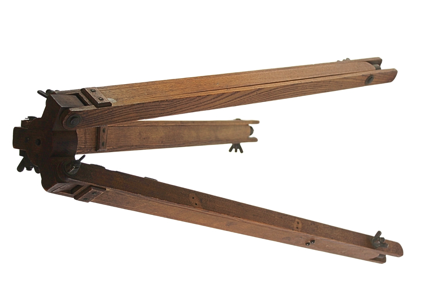 II RP Trójnóg stolika mierniczego artylerii Jan Bujak Lwów UNIKAT