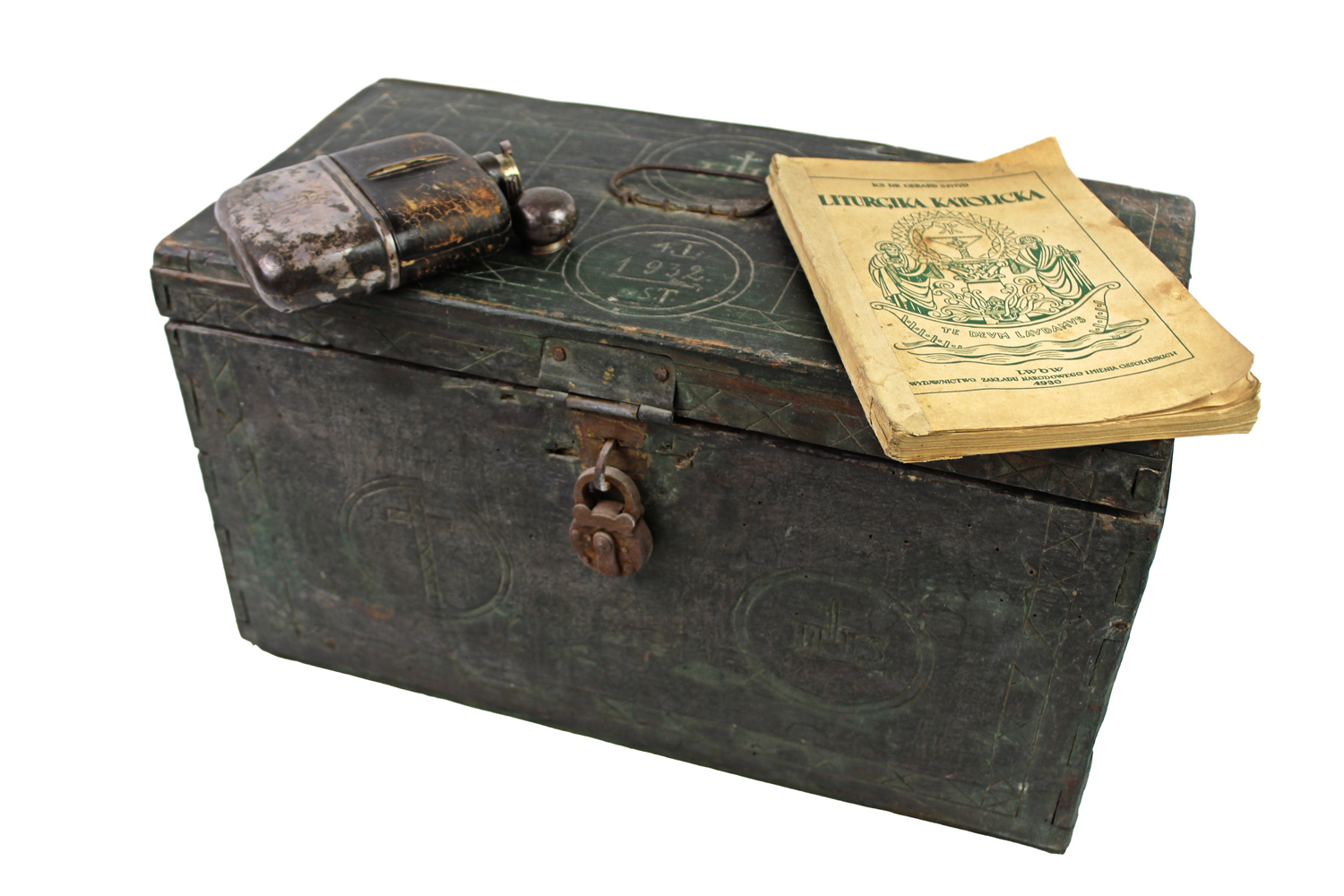 II RP Skrzynia na zestaw do odprawiania Mszy Polowych 1932 