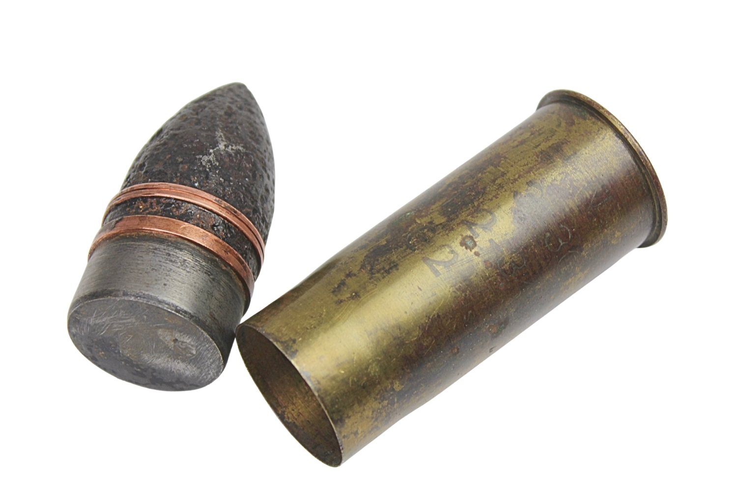 II RP Nabój Puteaux 37 MM wz.18 Skorupa Dekoracyjna