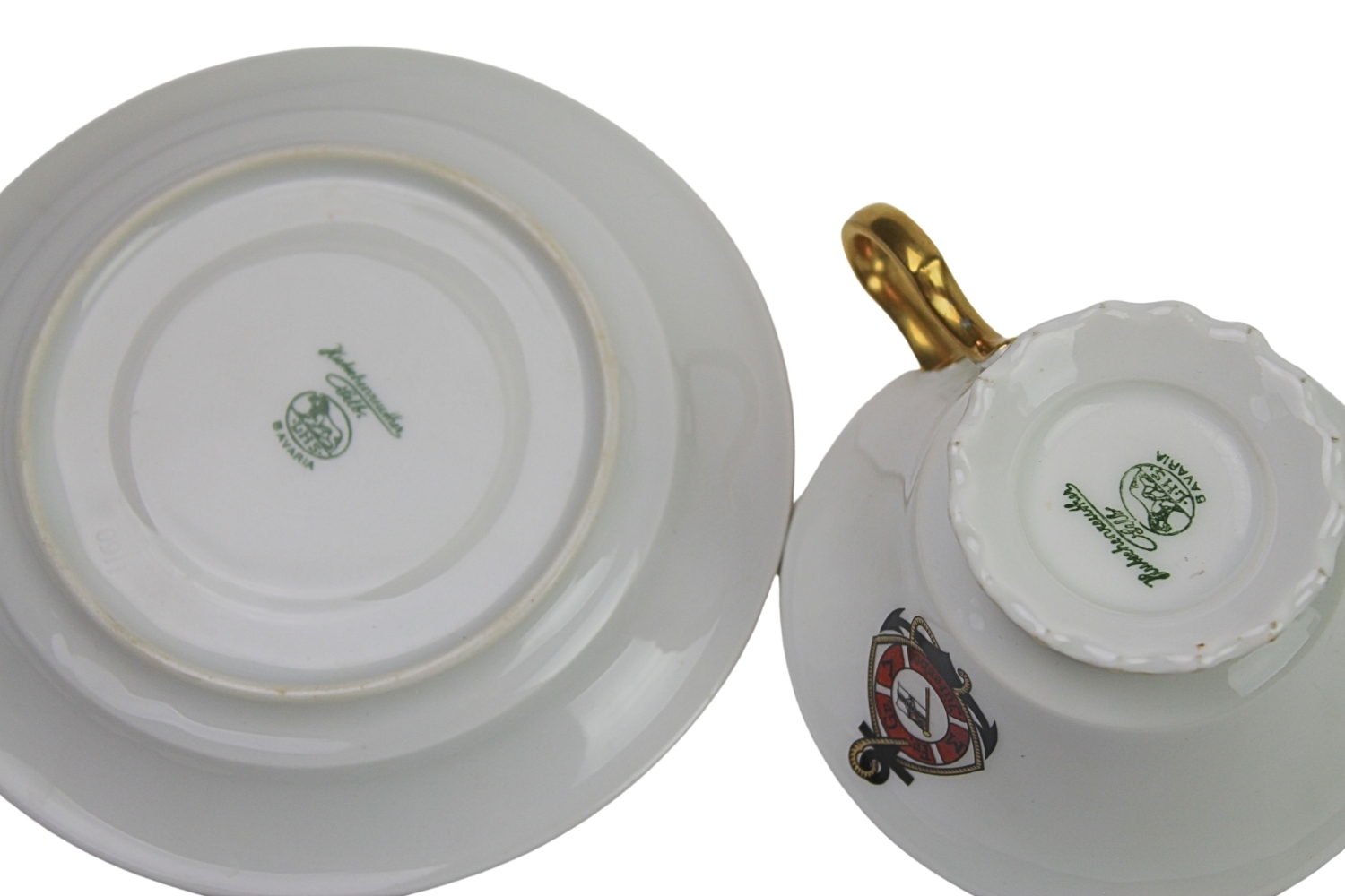 Filiżanka Niemiecka Marynarka sygnowana 