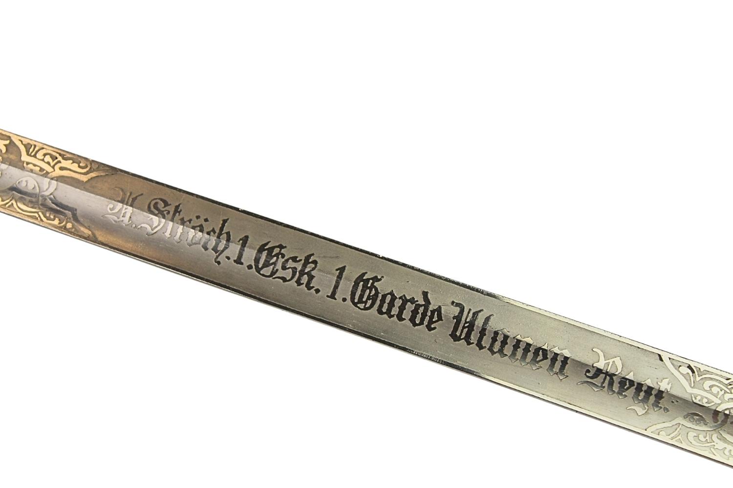 Pałasz Pruski 1 Szwadron 1 Pułku Ułanów Gwardii D.R.G.M. 