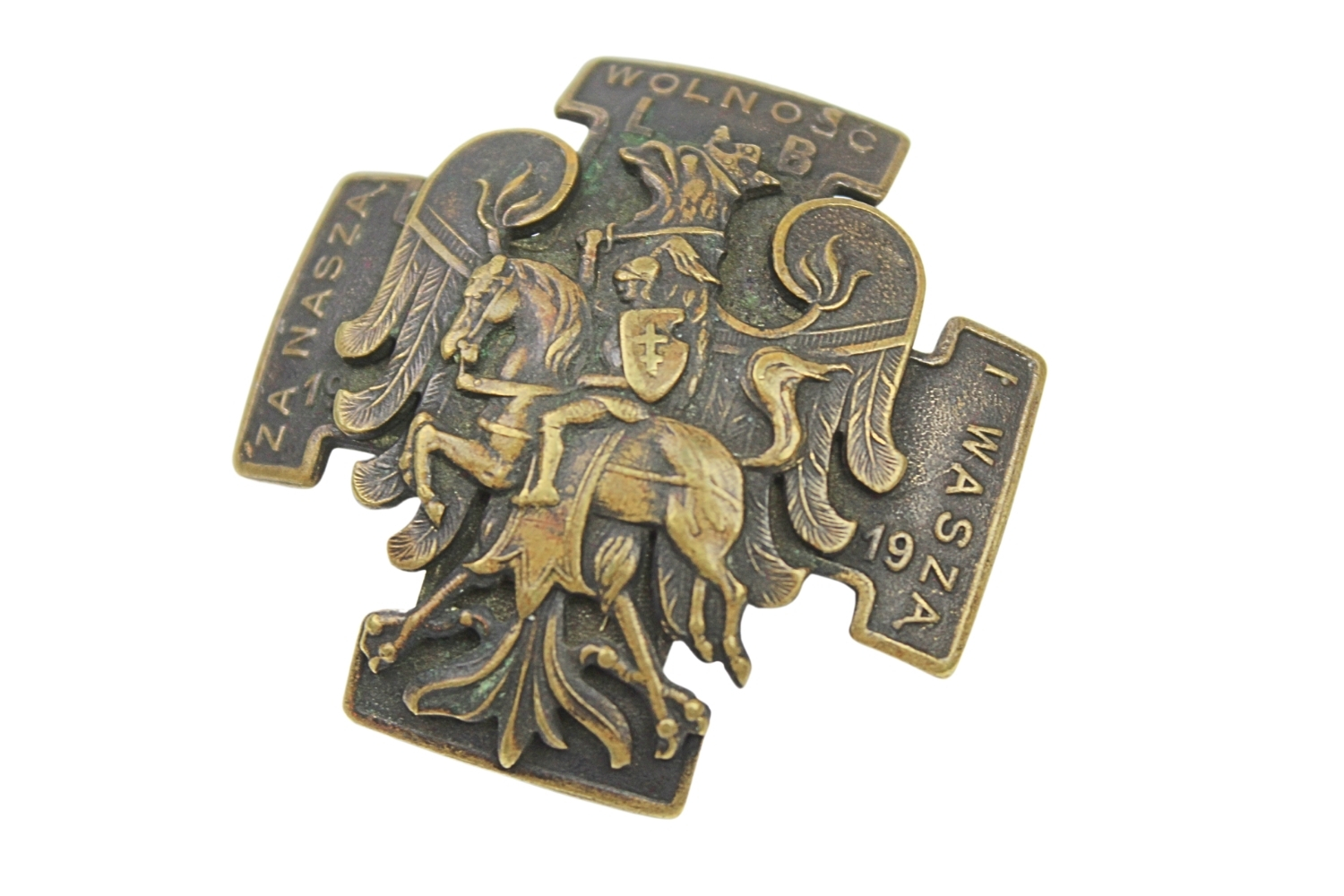 II RP Odznaka dywizja Litewsko-Białoruska „Za naszą wolność i waszą” 1919