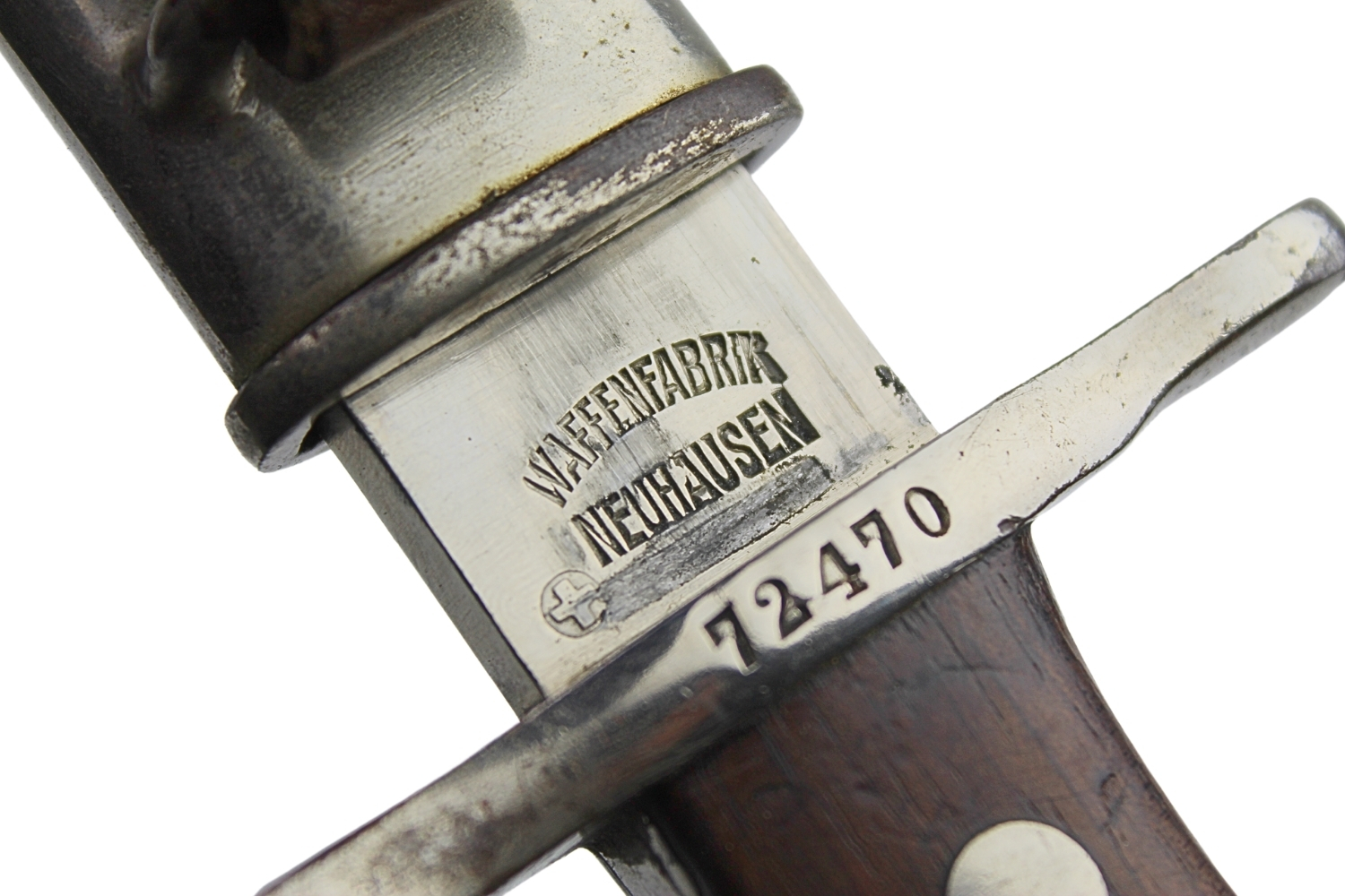 Bagnet Szwajcarski wz.1914 z piłą Waffenfabrik Neuhausen 