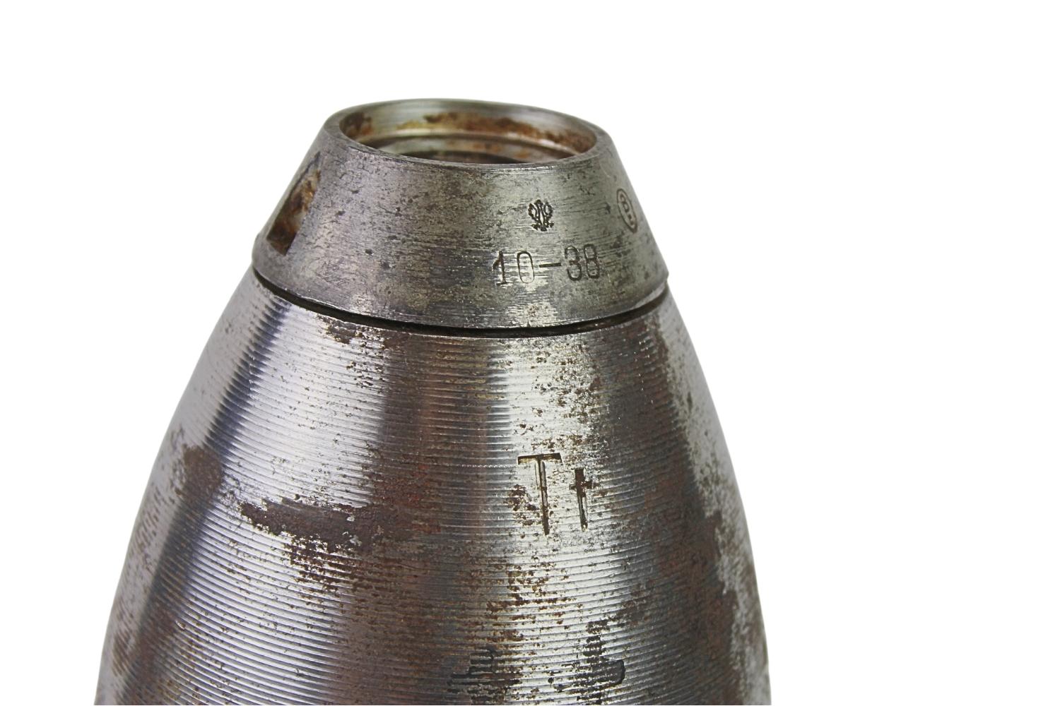 II RP 100mm Haubica wz.14 19 granat wz.31 Skorupa Dekoracyjna UNIKAT