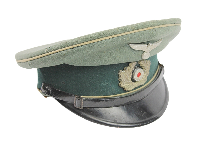II Wojna Światowa III Rzesza - Czapka garnizonowa piechoty Wehrmachtu