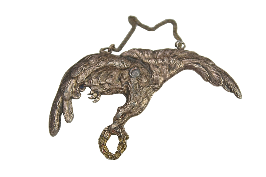 Odznaka gapa pilota Jan Knedler Warszawa Biały Metal