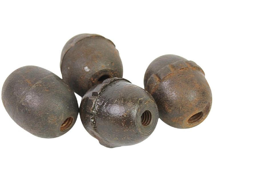 ZESTAW GRANATÓW PRUSKICH EIHANDGRANATE M17 SKORUPA DEKORACYJNA