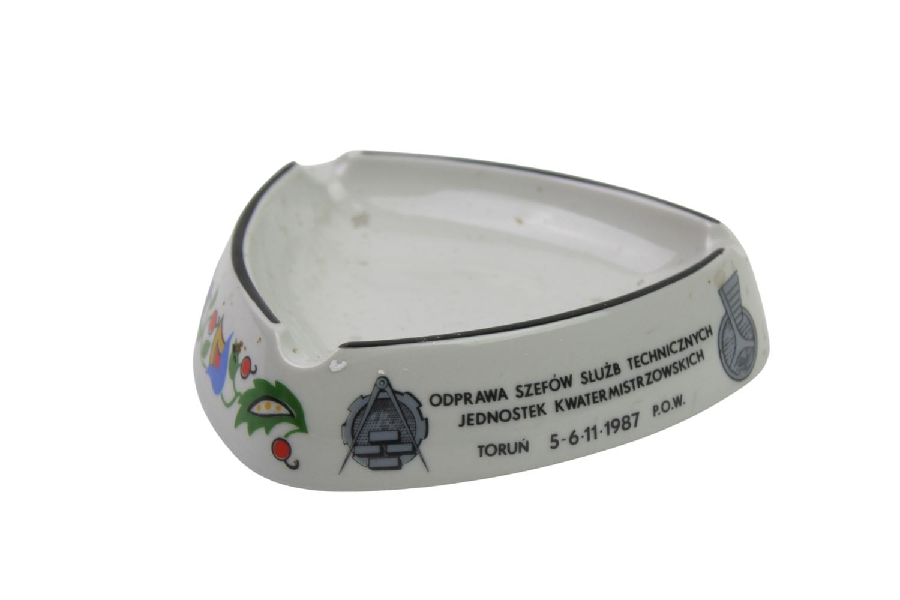 Popielniczka Szefowie Służb Technicznych Jednostek Kwatermistrzowskich 1987