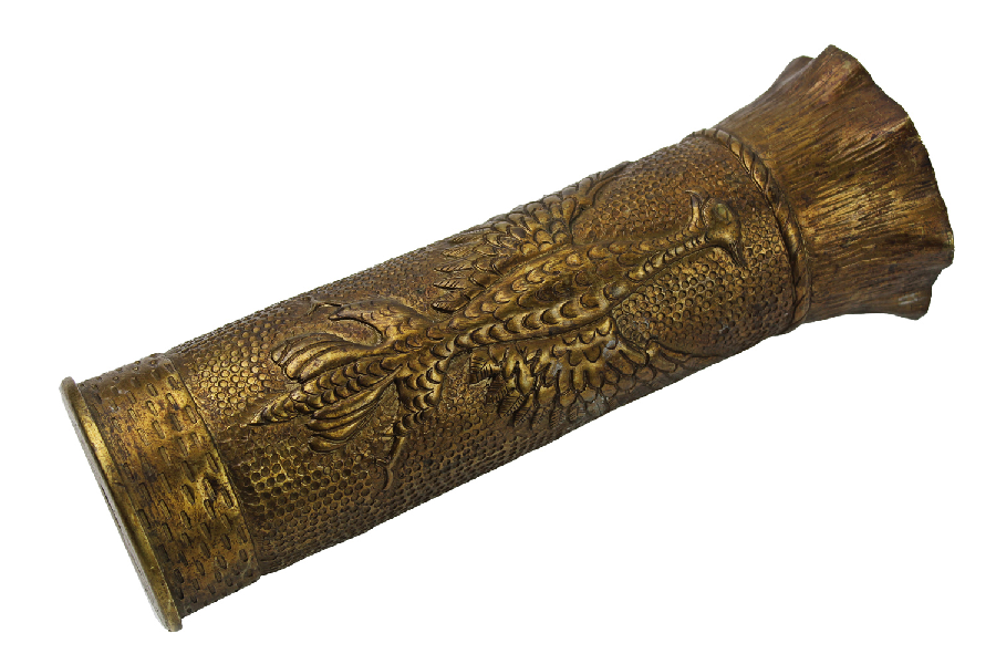 Łuska 8cm 1916 Polska sztuka okopowa