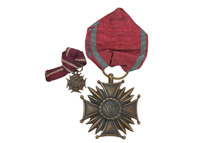 II RP Krzyż Zasługi RP Gontarczyk z miniaturką