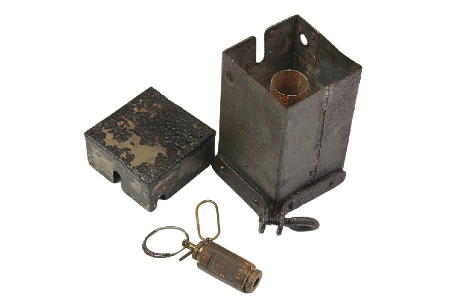 II RP Puszka saperska z naciągiem skorupa dekoracyjna 