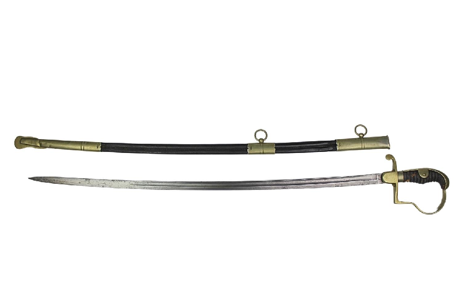 Szabla skórzana pochwa dekor