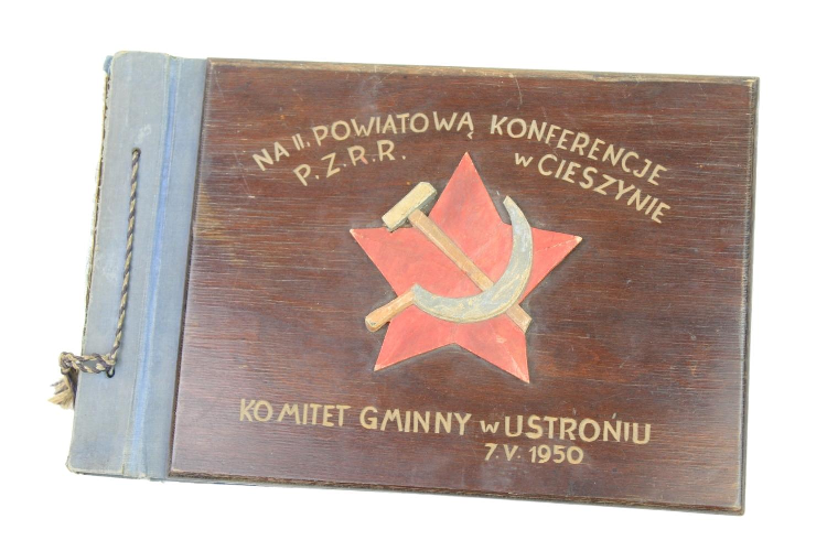 Album Powiatowa Konferencja w Cieszynie Komitet Gminy Ustroń 1950 