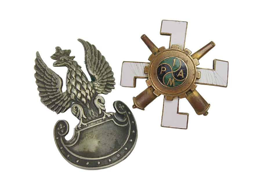 Zestaw Odznaka 1 Pułk Artylerii Motorowej, Orzeł wz.39