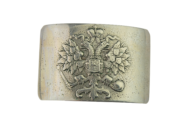 KLAMRA CARSKA GWARDII BIAŁY METAL