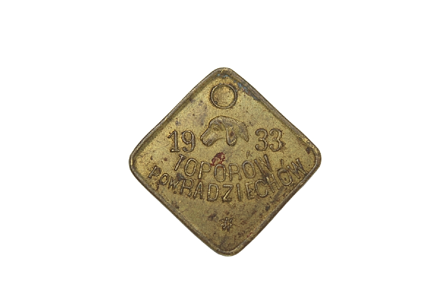 II RP Psi identyfikator Toporów pow. Radziechów 1933