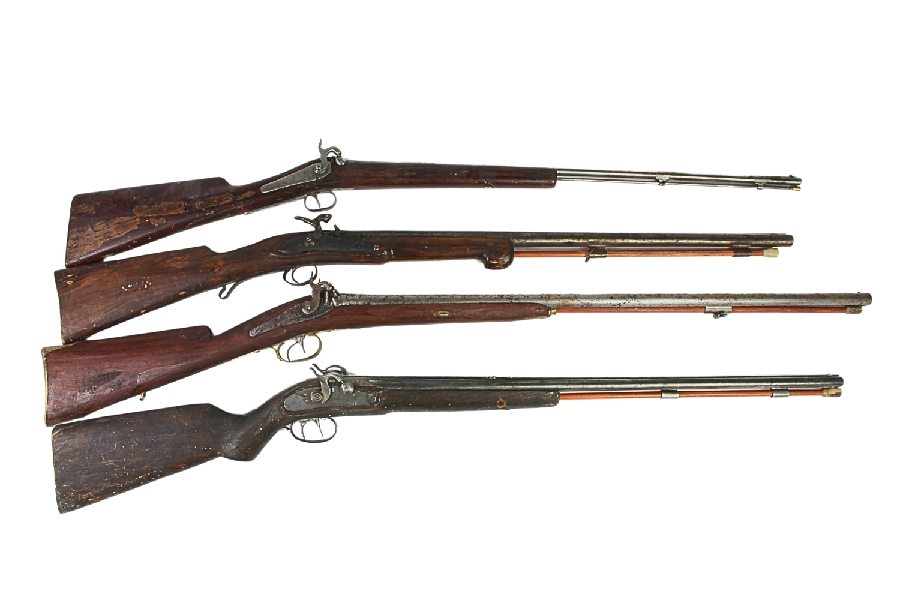 Zestaw karabinów czarnoprochowych