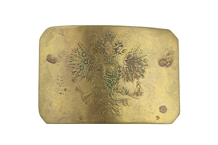 Klamra carska piechoty trawiona 