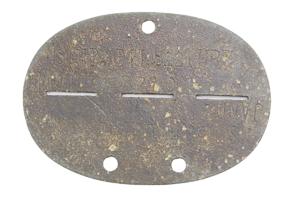 Nieśmiertelnik niemiecki Nschb. Btl. Janow