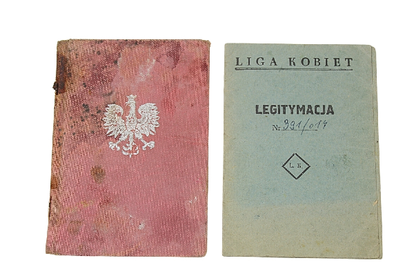 II RP ZESTAW LEGITYMACJI: LIGA KOBIET ORAZ MINISTERSTWO SPRAW WOJSKOWYCH