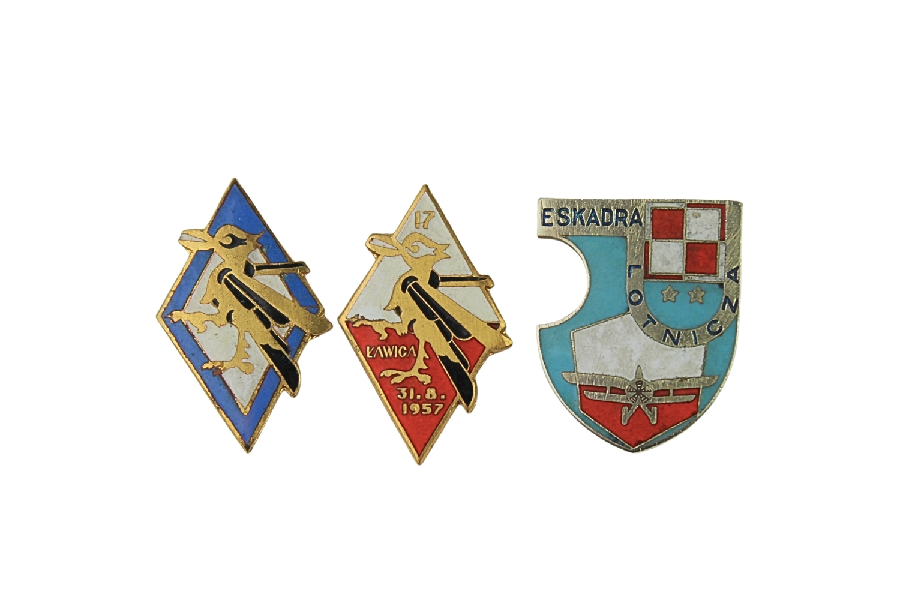 Zestaw odznak Eskadr Lotniczych LWP