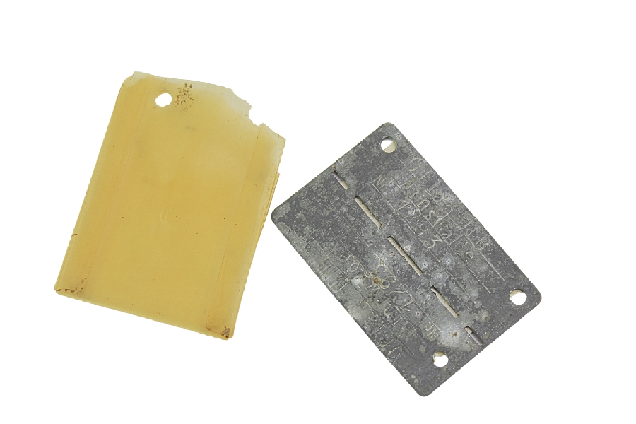 Nieśmiertelnik Oflag II B Arnswalde ze zdjęciem