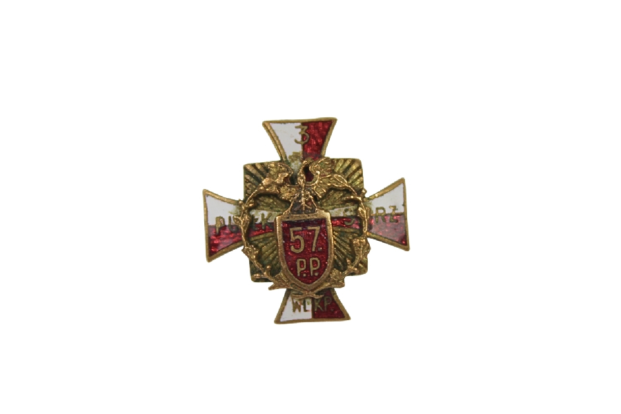 II RP ODZNAKA 57 PUŁK PIECHOTY MINIATURKA 